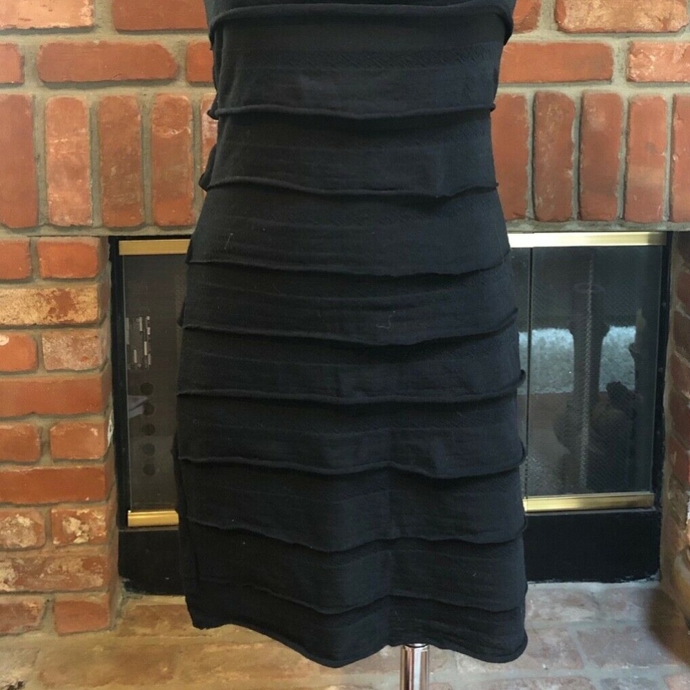 MAX STUDIO Black Ruffle Mini Dress - Picture 11 of 16
